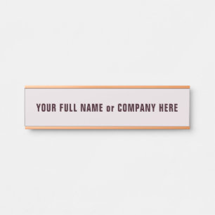 Personalized Custom Name Door Sign Example