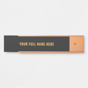 Personalized Custom Name Door Sign Example