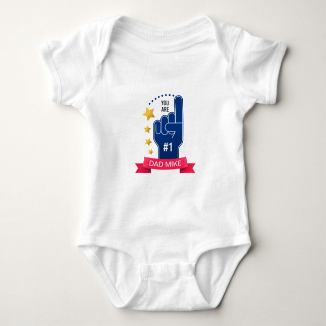 Personalized Custom Name Father's Day | Bodysuit (Front)