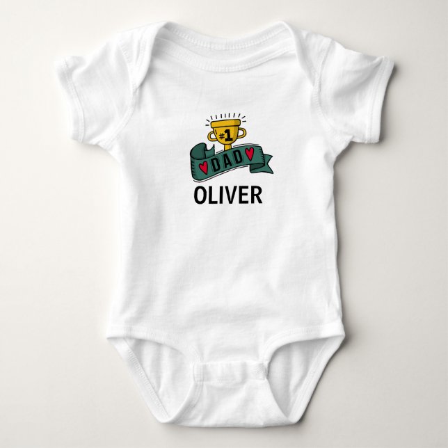 Personalized Custom Name Father's Day | Bodysuit (Front)