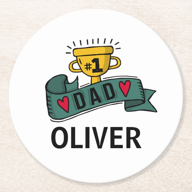 Personalized Custom Name Father's Day | Coaster (Front)