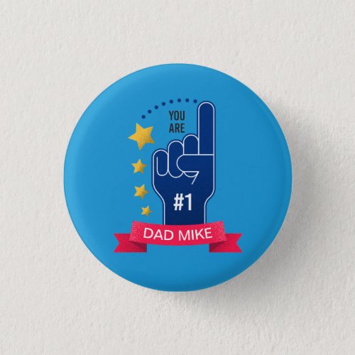 Personalized Custom Name Fathers Day  Pin Button