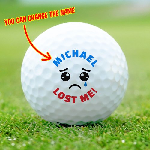 Personalized Custom Name Funny Lost Golf Balls