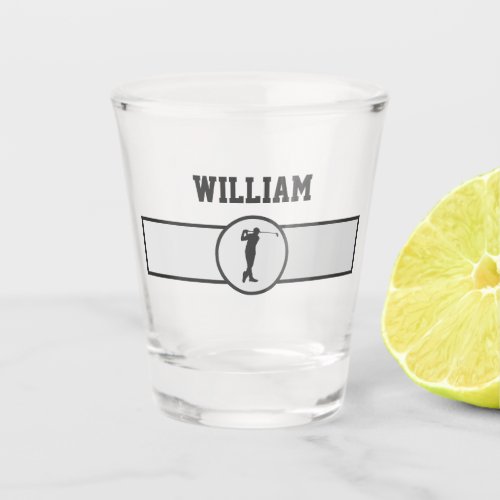 Personalized Custom Name Golfer Gifts  Shot Glass