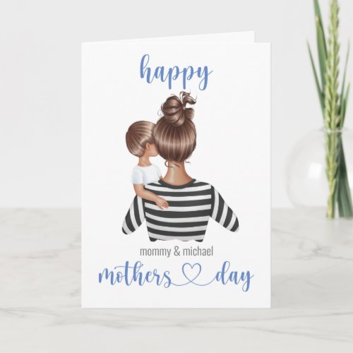 Personalized Custom Name Happy Mothers Day Card