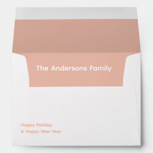 Personalized Custom Name Holiday Merry Christmas Envelope