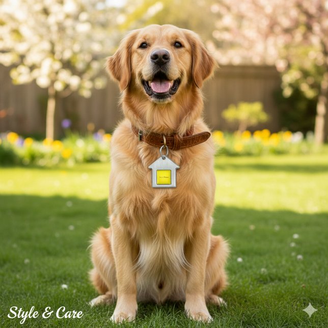 Personalized Custom Name House Shaped Pet Tag (Personalized Custom Name House Shaped Pet Tag)