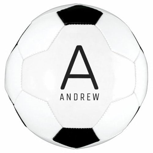 Personalized Custom Name Initial Soccer Ball