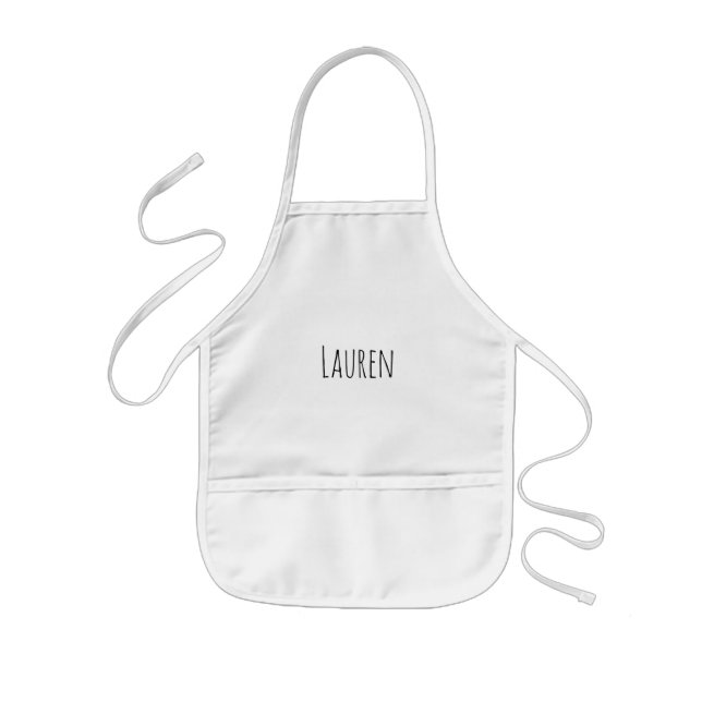 Personalized Custom Name Kids Apron (Front)