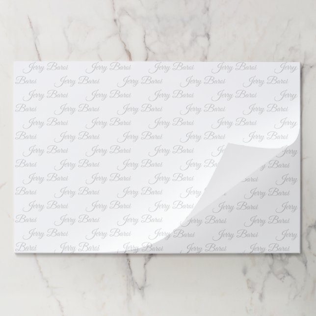 Personalized Custom Name Large Tearaway Paper Pad  (Folded)