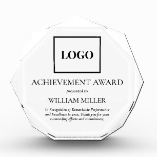 Personalized Custom Name Logo Employee Achievement Acrylic Award