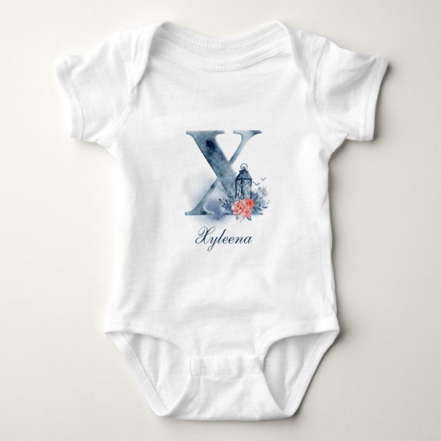 Personalized Custom Name Monogram | Bodysuit (Front)