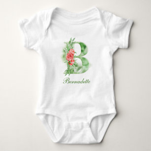 Personalized Custom Name Monogram   Bodysuit