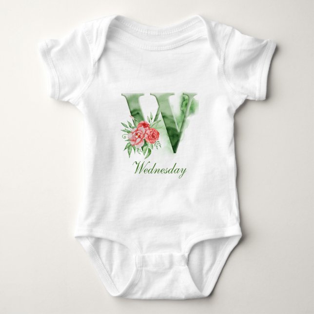 Personalized Custom Name Monogram | Bodysuit (Front)