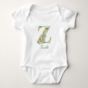 Personalized Custom Name Monogram Bodysuit