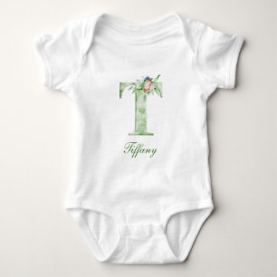 Personalized Custom Name Monogram   Bodysuit