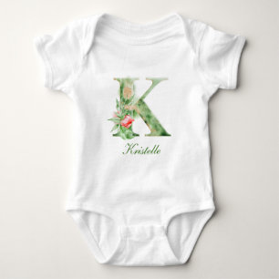 Personalized Custom Name Monogram   Bodysuit
