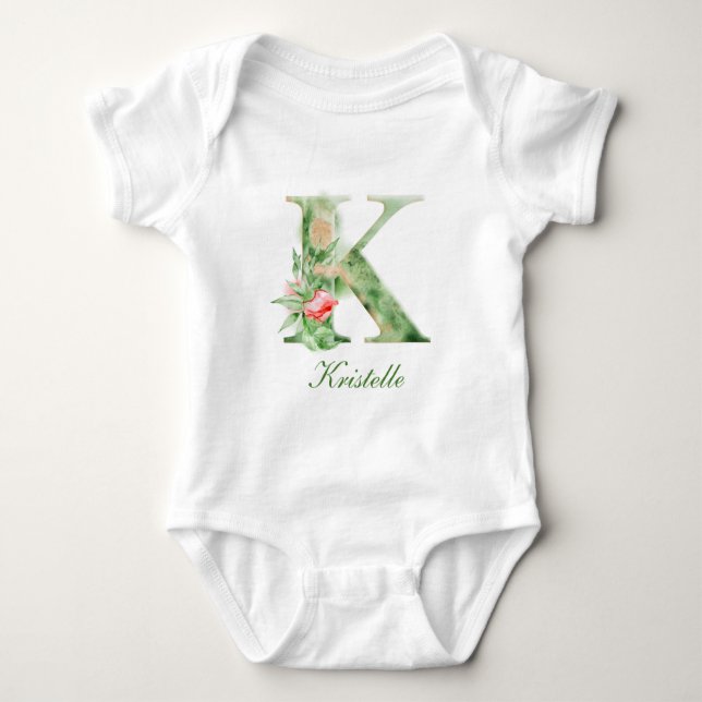 Personalized Custom Name Monogram | Bodysuit (Front)