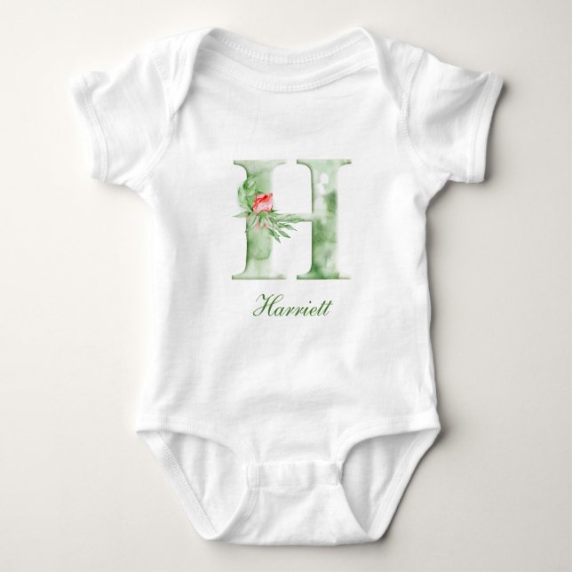 Personalized Custom Name Monogram | Bodysuit (Front)