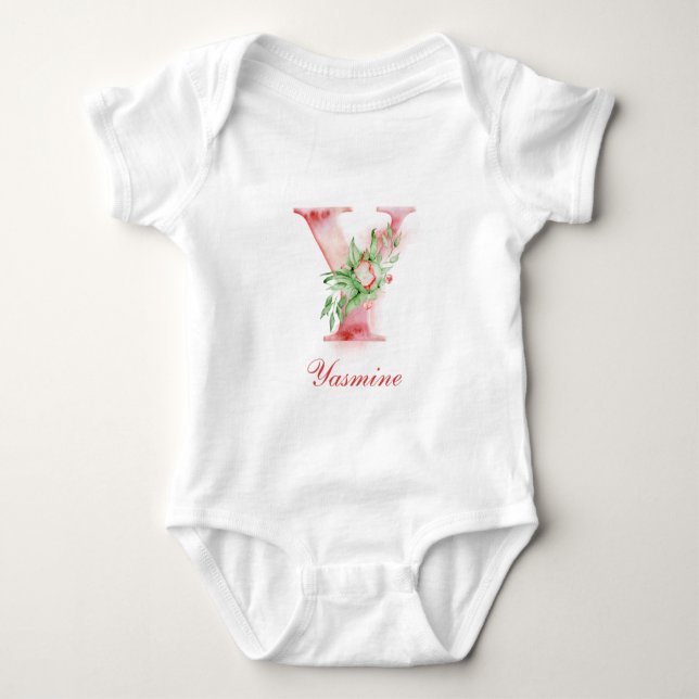 Personalized Custom Name Monogram | Bodysuit (Front)