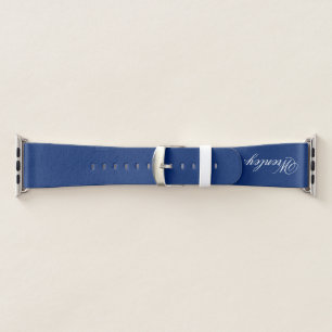 Personalized Custom Name Navy Apple Watch Band