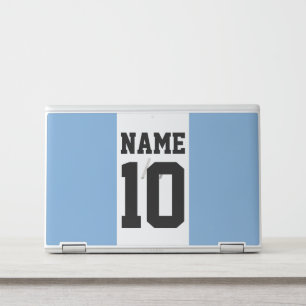 Personalized custom name & number Argentina Flag HP Laptop Skin