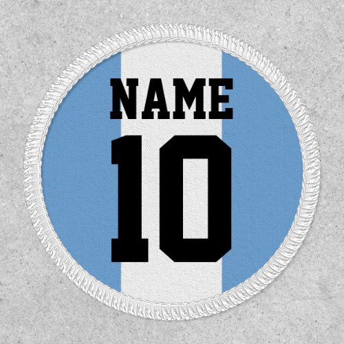 Personalized custom name  number Argentina Flag Patch