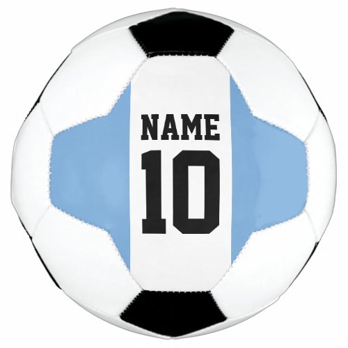 Personalized custom name  number Argentina Flag Soccer Ball