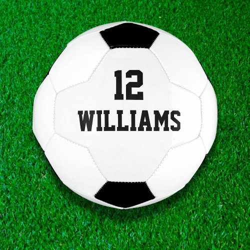 Personalized Custom Name Number Soccer Ball
