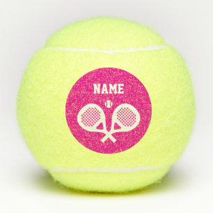 Personalized custom name padel racket sports logo tennis balls
