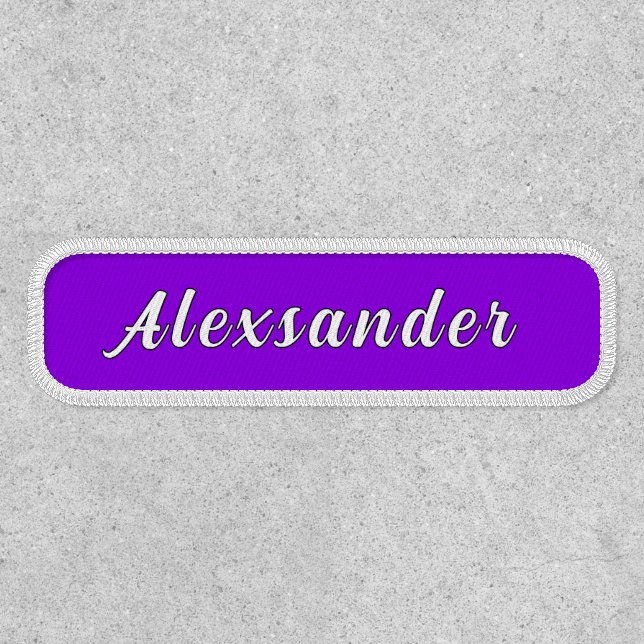 Personalized Custom Name Patch Example Your Colors (Front)