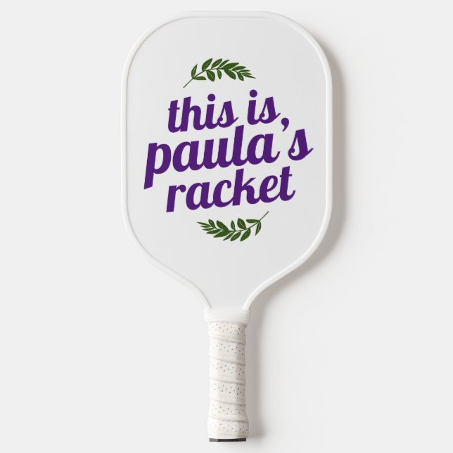 Personalized Custom Name Pickleball Racket (Front)