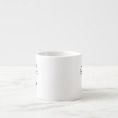 Personalized custom name small espresso cup mug (Front)