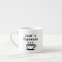 Personalized custom name small espresso cup mug