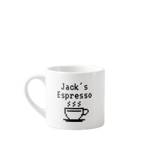 Personalized custom name small espresso cup mug