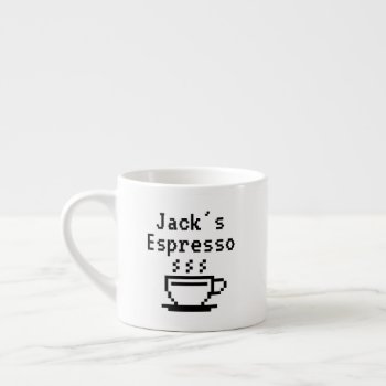 Personalized Custom Name Small Espresso Cup Mug by logotees at Zazzle
