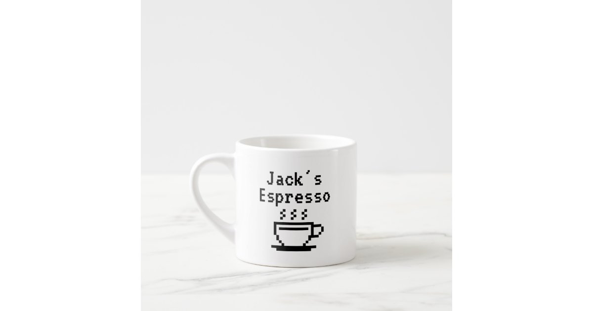 Personalized custom name small espresso cup mug