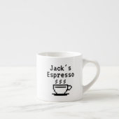 Personalized custom name small espresso cup mug (Right)