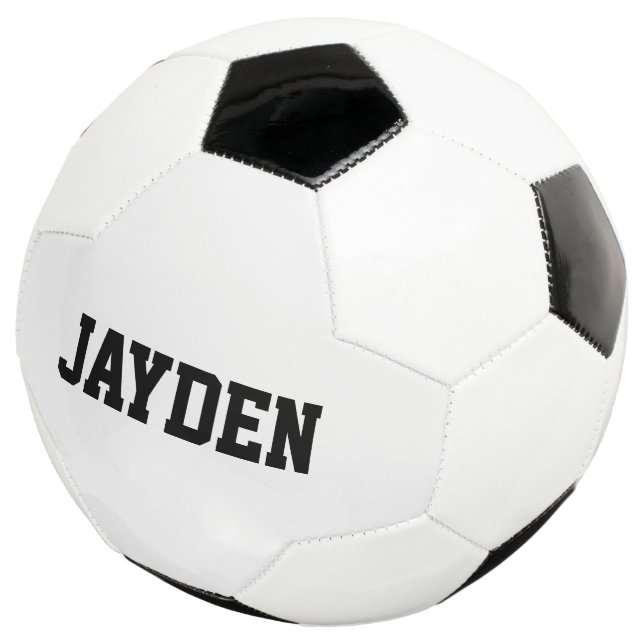 Personalized custom name soccer ball for kids (Three Quarter)
