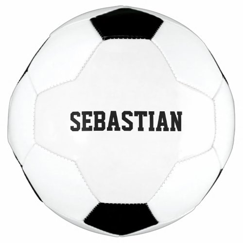 Personalized custom name sports team school name soccer ball