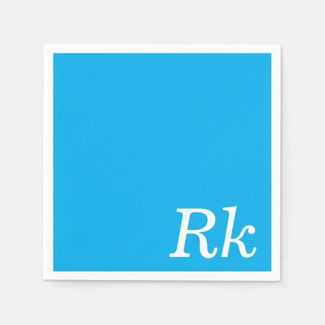 Personalized Custom Name Stylish Modern Elegant. Napkins (Front)