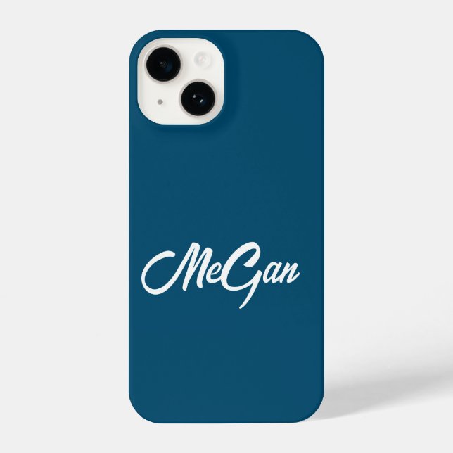 Personalized Custom Name Stylish Monogram Cases. iPhone Case (Back)
