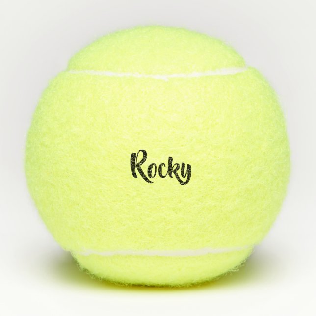 Personalized Custom Name  Tennis Balls (Front)