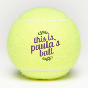 Personalized Custom Name Tennis Balls