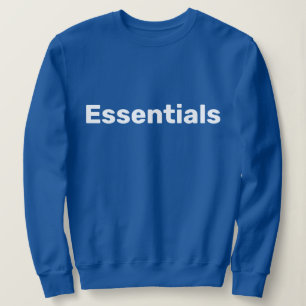 Personalized Custom Name Text Minimal Blue Hoodie