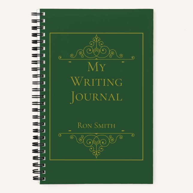 Personalized Custom Name Writer’s Notebook Gift (Front)