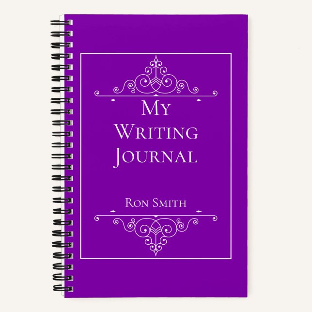 Personalized Custom Name Writer’s Notebook Gift (Front)