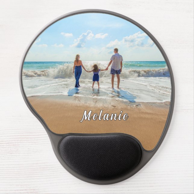 Personalized Custom Name Your Photo Gel Mouse Pad (Front)