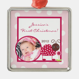 Personalized Custom Ornament Berry Garden Lady Bug