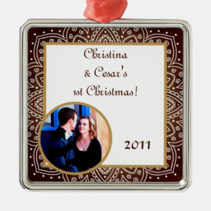 Personalized Custom Ornament Deep Moroccan Brown